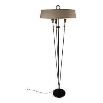 Vintage Arlus floor lamp in metal and brass, 1960