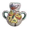 Vase Vallauris with stylized floral decorations