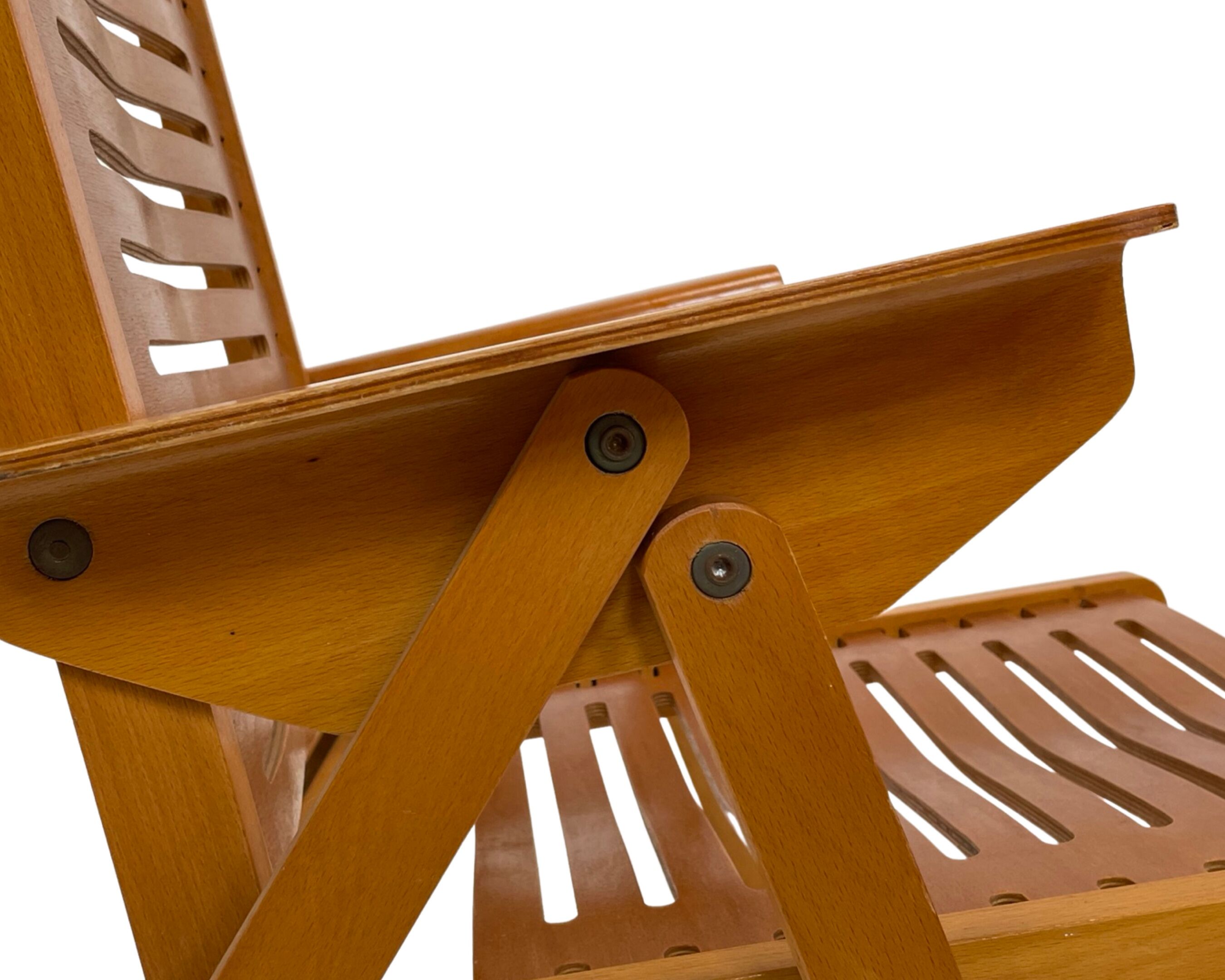 Vintage set of four Rex Plywood folding chairs by Niko Kralj design 1950