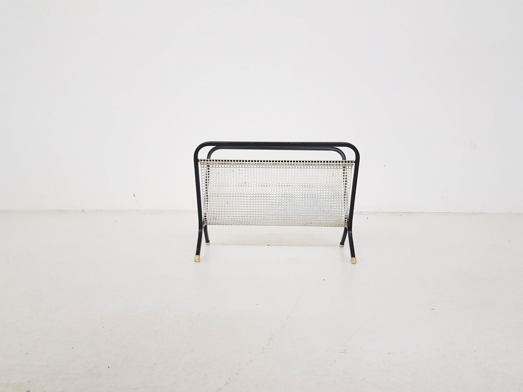 Metal Pilastro style magazine stand, The Netherlands 1950's