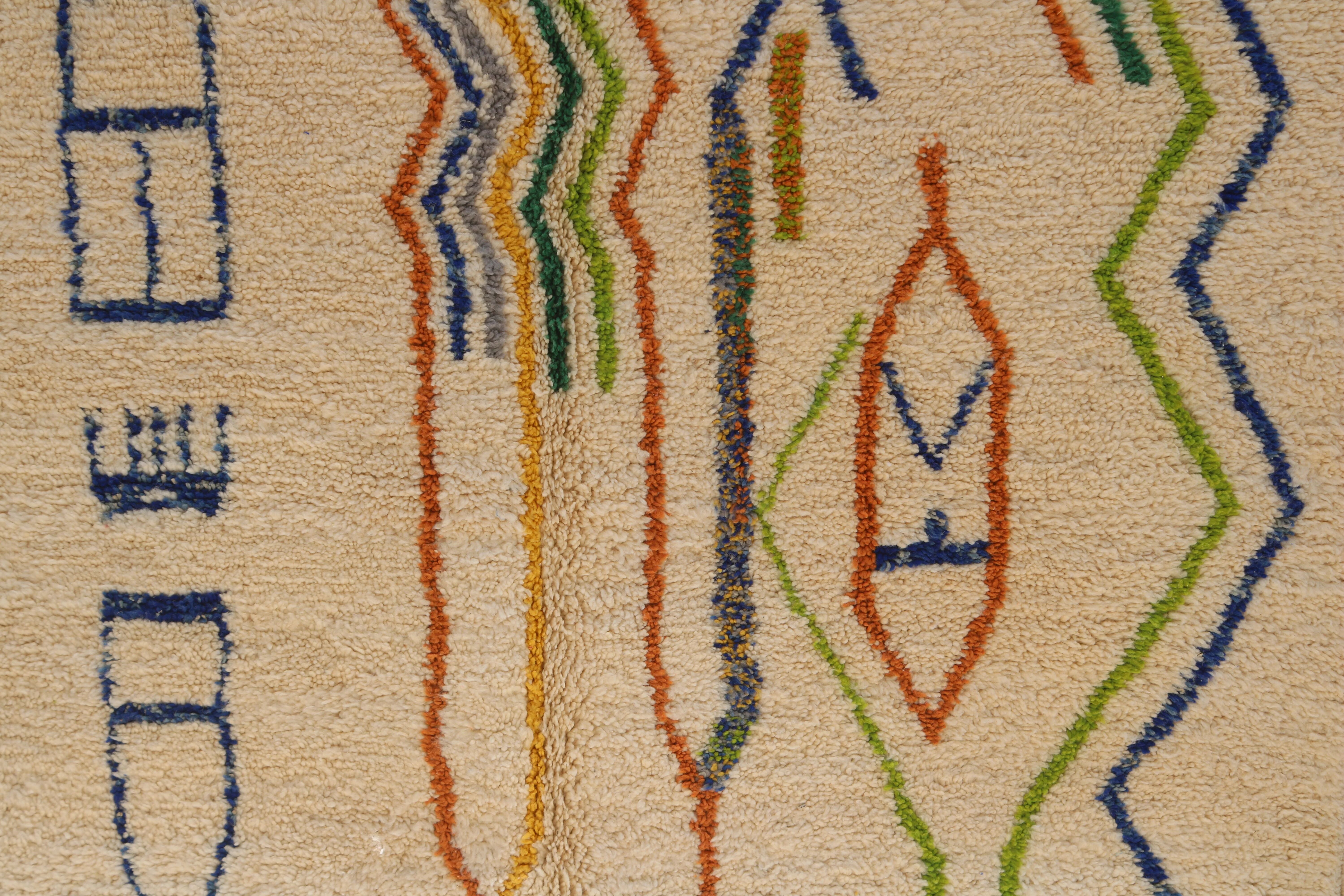 Large handmade colourful rug, 305 x 205 cm - G1082