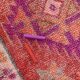 3x12 Vintage Pink & Red Turkish Runner Rug, Super Soft Rug, 86x378Cm