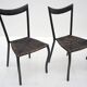 Black Manila dining chairs by Val Padilla for Conran, c.1980