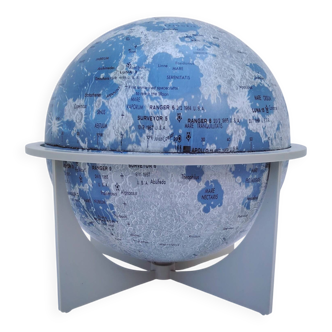 Metal lunar globe educational game vintage decoration