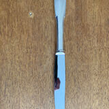 6 silver metal knives