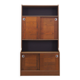 Bibliothèque en chêne, design danois, années 1970, production : Danemark