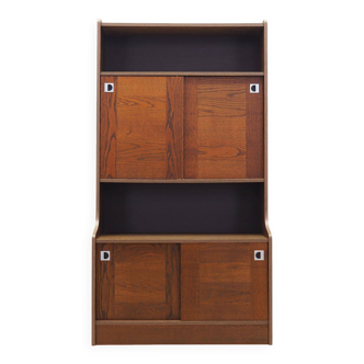 Oak bookcase, Danish design, 1970s, production: Denmark