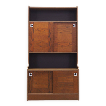 Oak bookcase, Danish design, 1970s, production: Denmark