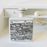 Bouteille flacon en porcelaine