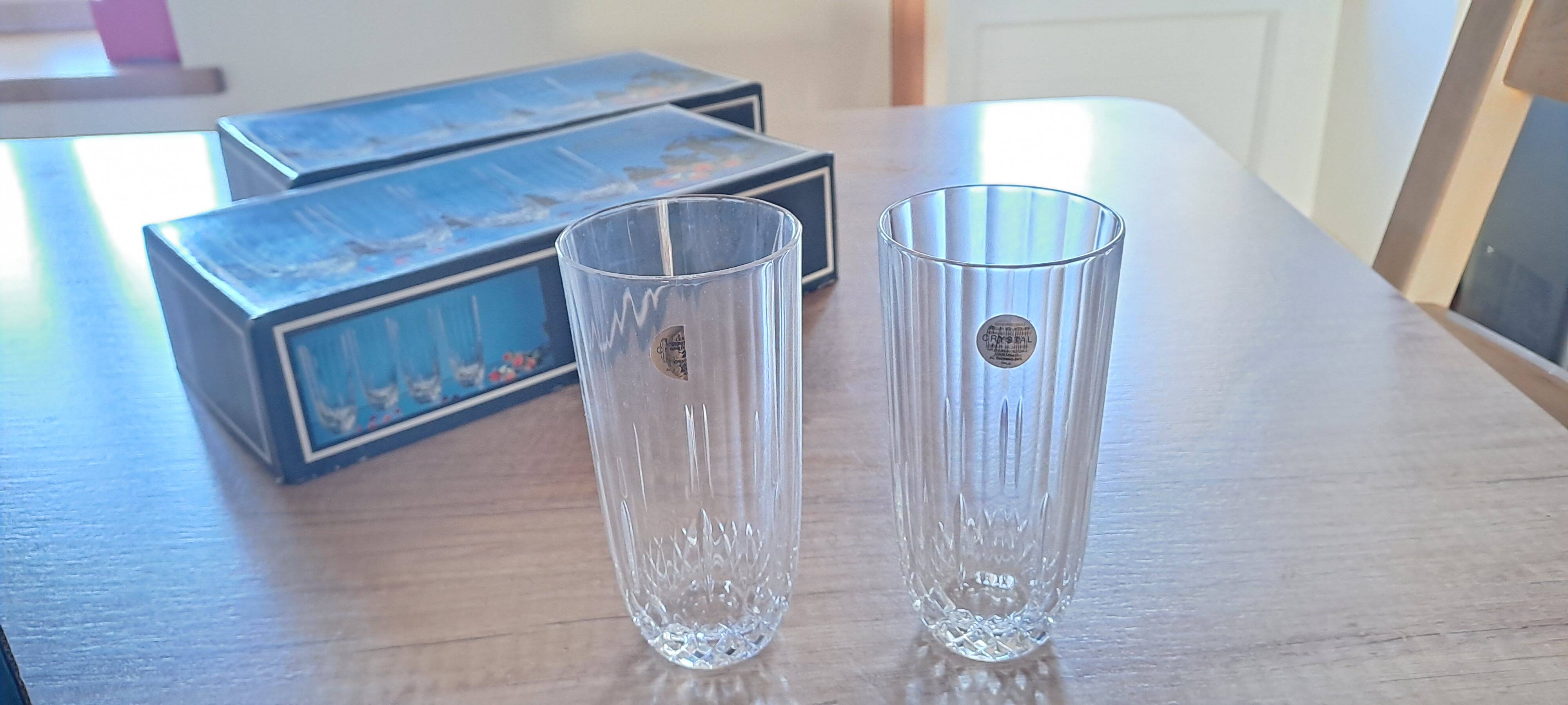 Crystal orangeade glass