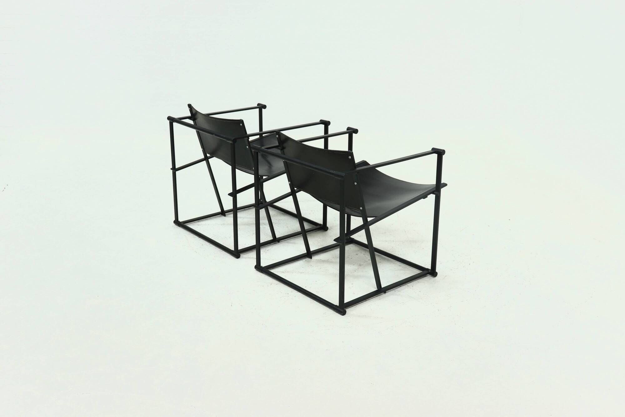 Set of 2 Lounge Chairs Model FM60 by Radboud van Beekum for Pastoe 1980s