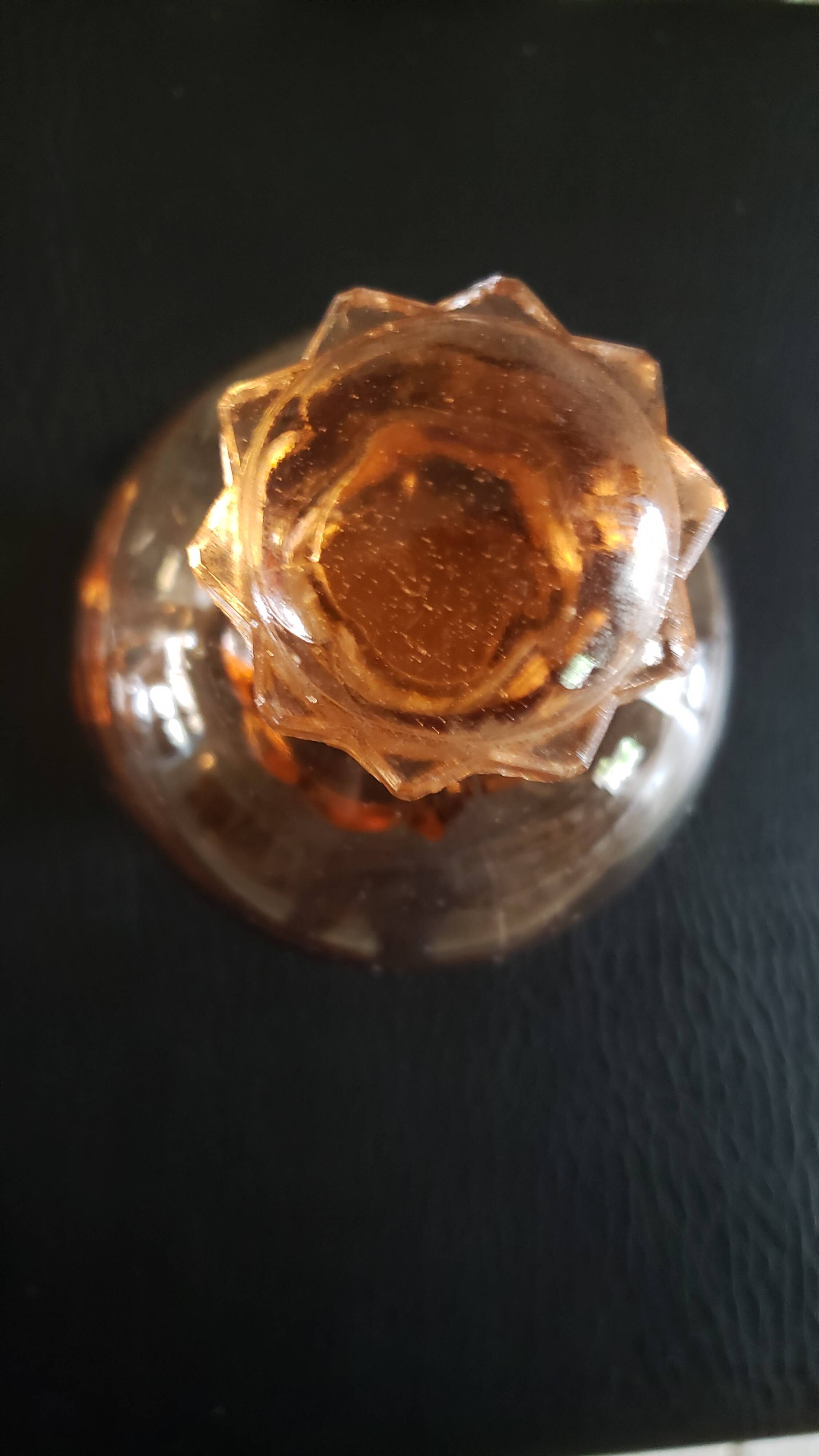 Complete pink glass liquor service