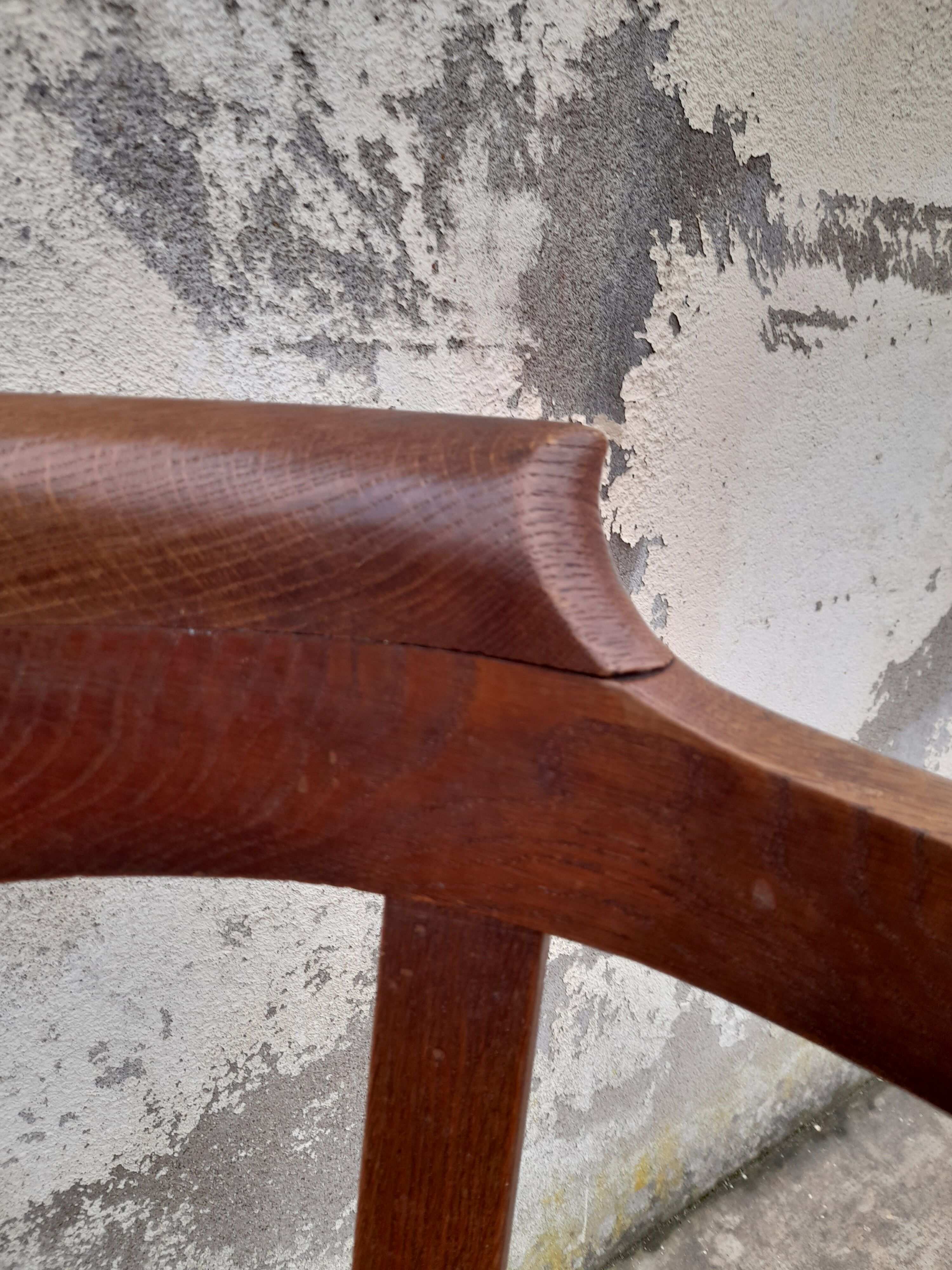 Louis Philippe oak desk chair 1900