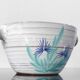 Earthenware bowl with handles in handmade ceramic