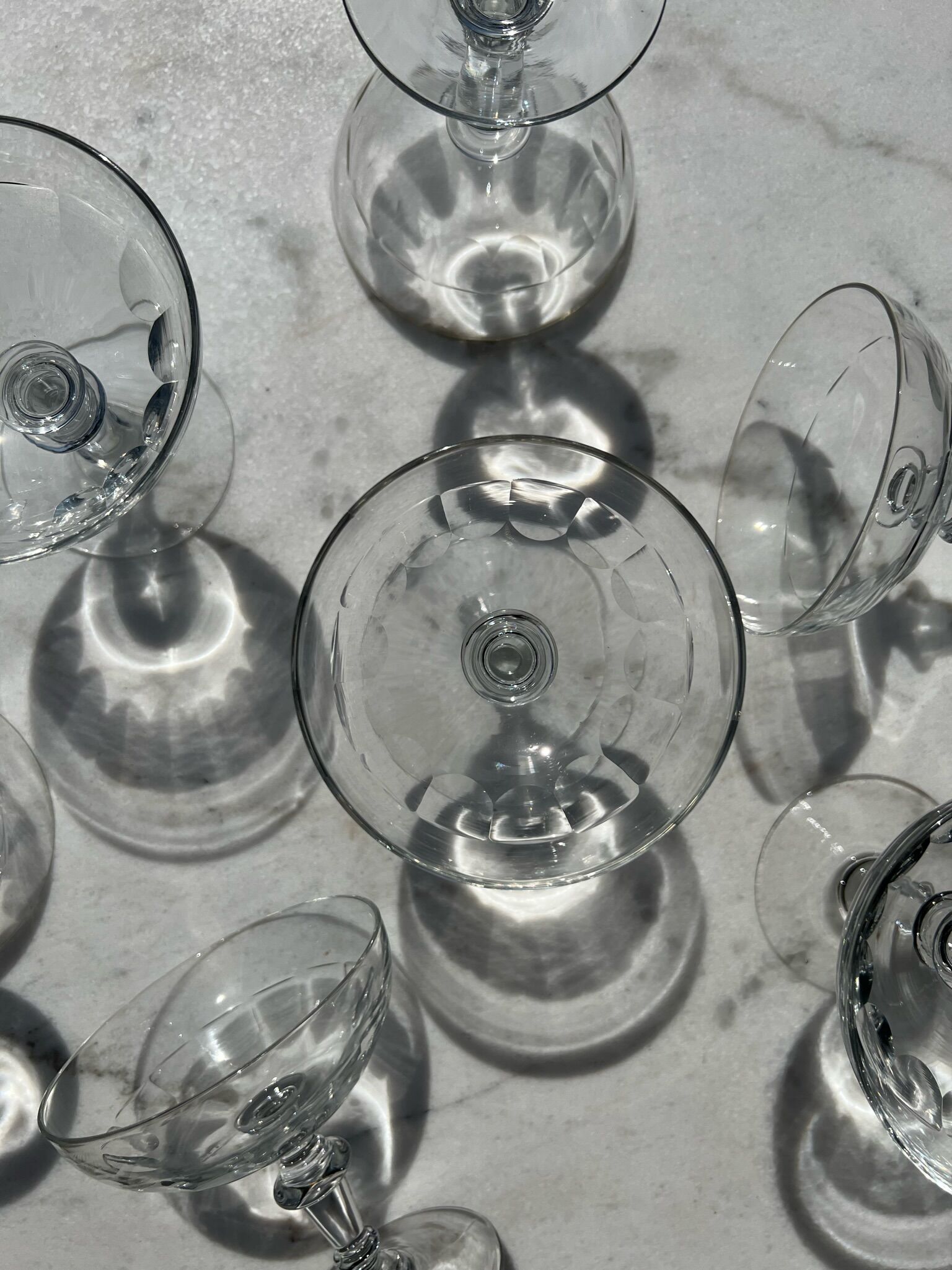 7 coupes de champagne