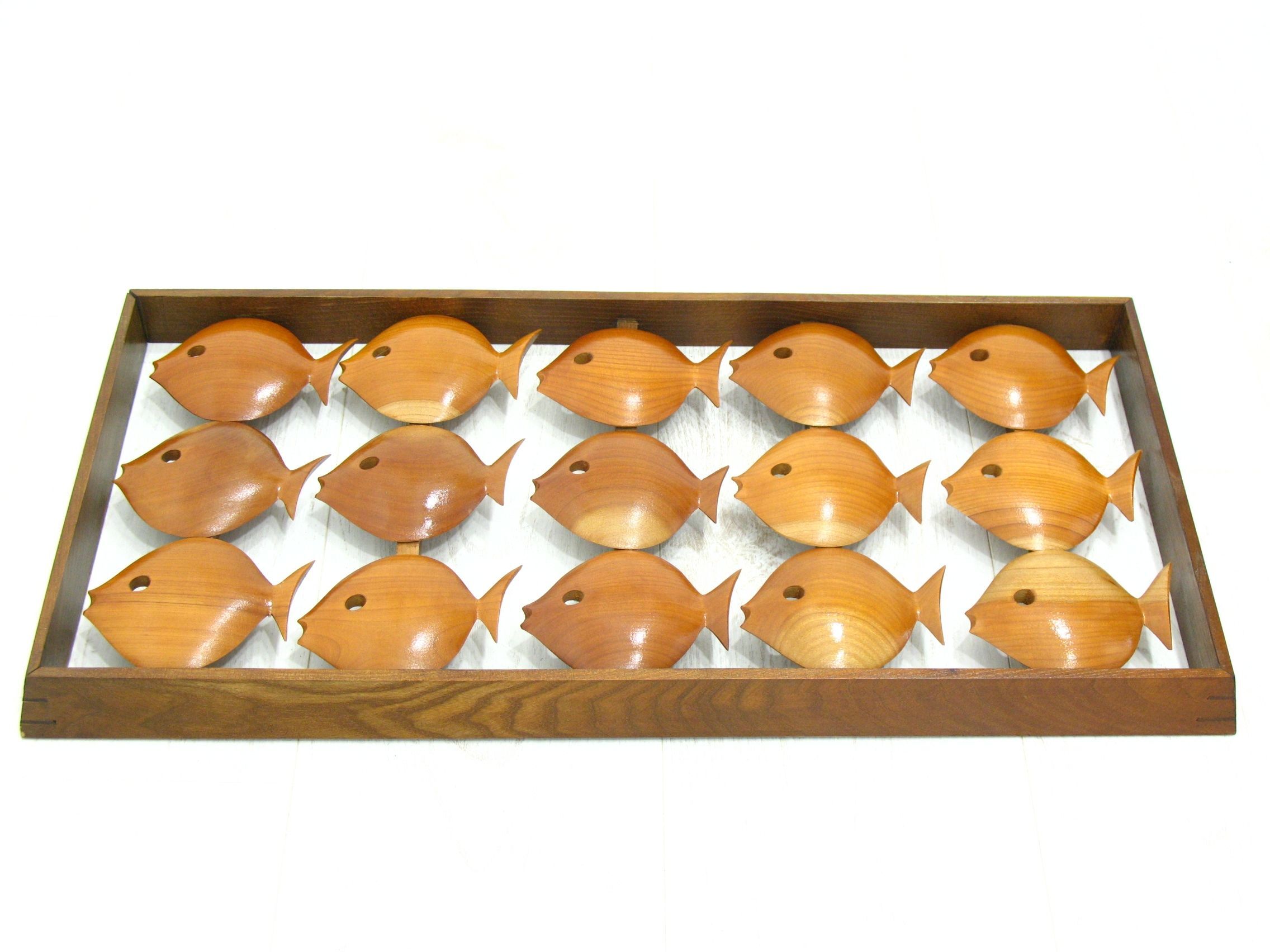 Wall decoration in teak, Denmark 70