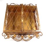 Decorative display case shelf in gilded metal 1940