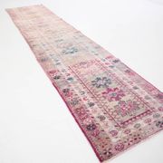 Shades of Pink Turkish Hallway Runner Rug, 78x360 Cm
