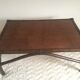 Braided rattan coffee table