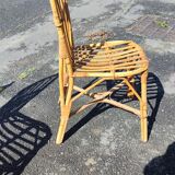 4 rattan chairs from the 1960s