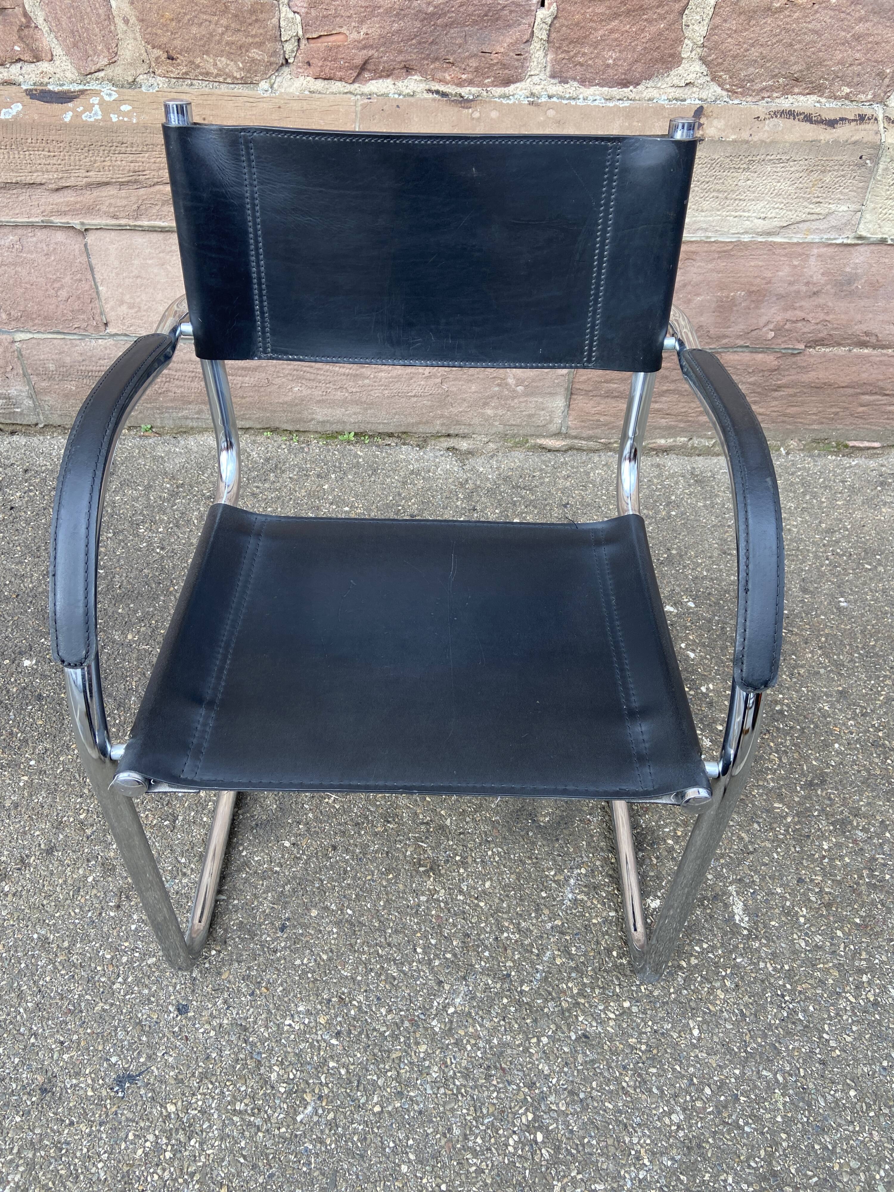 Office armchair cantilever B34 S34 style Marcel Breuer