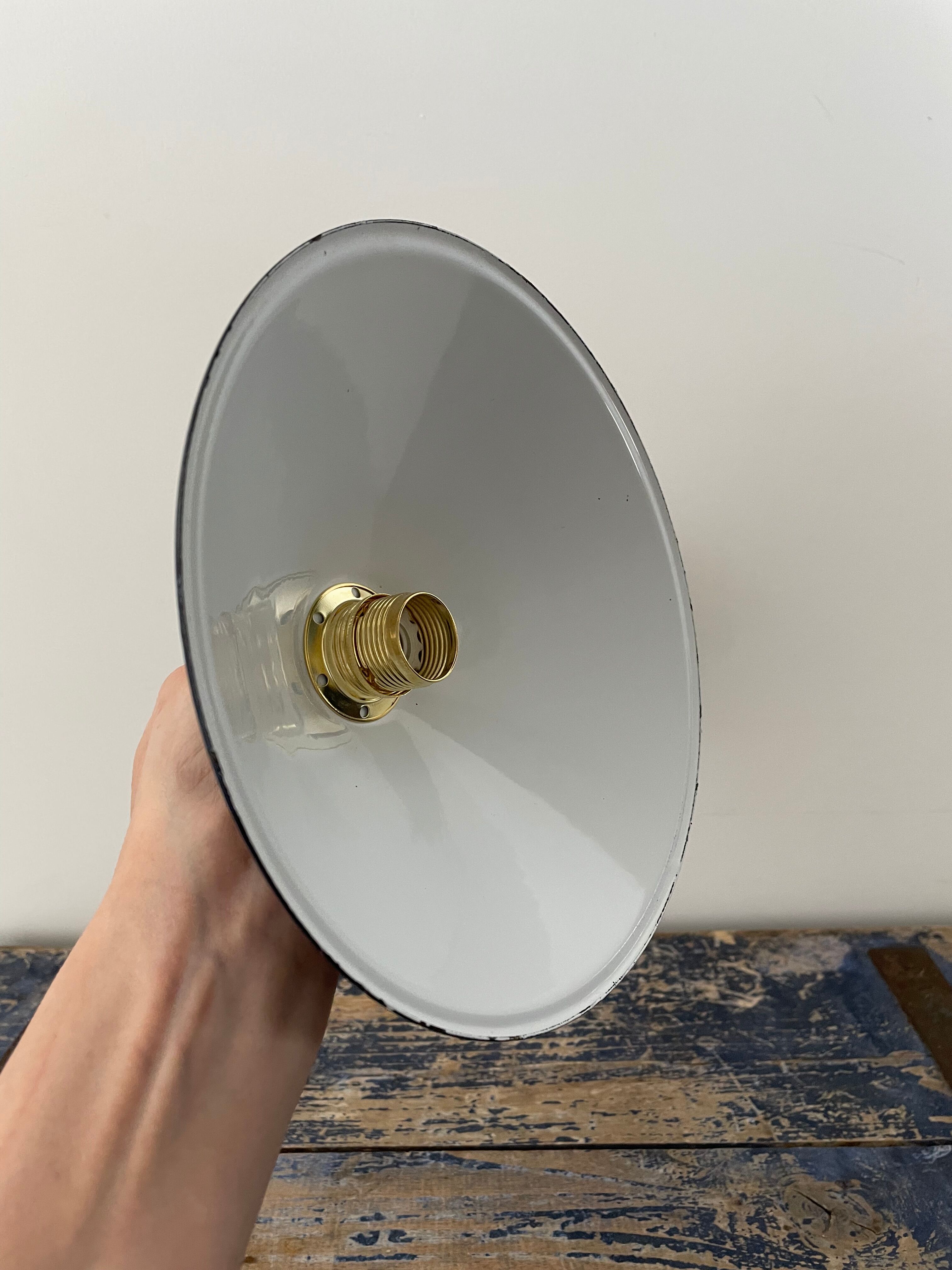Vintage metal wall lamp electrified to nine