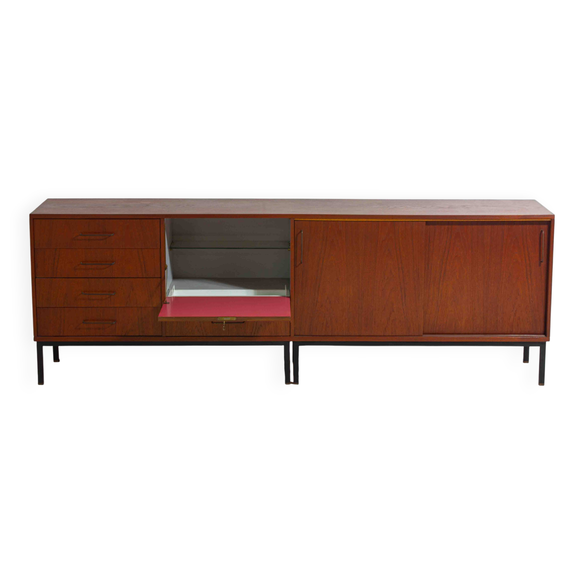 Sideboard in teak by C. Wulput, Belgium 1960s