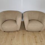 Restored armchairs by Jindrich Halabala