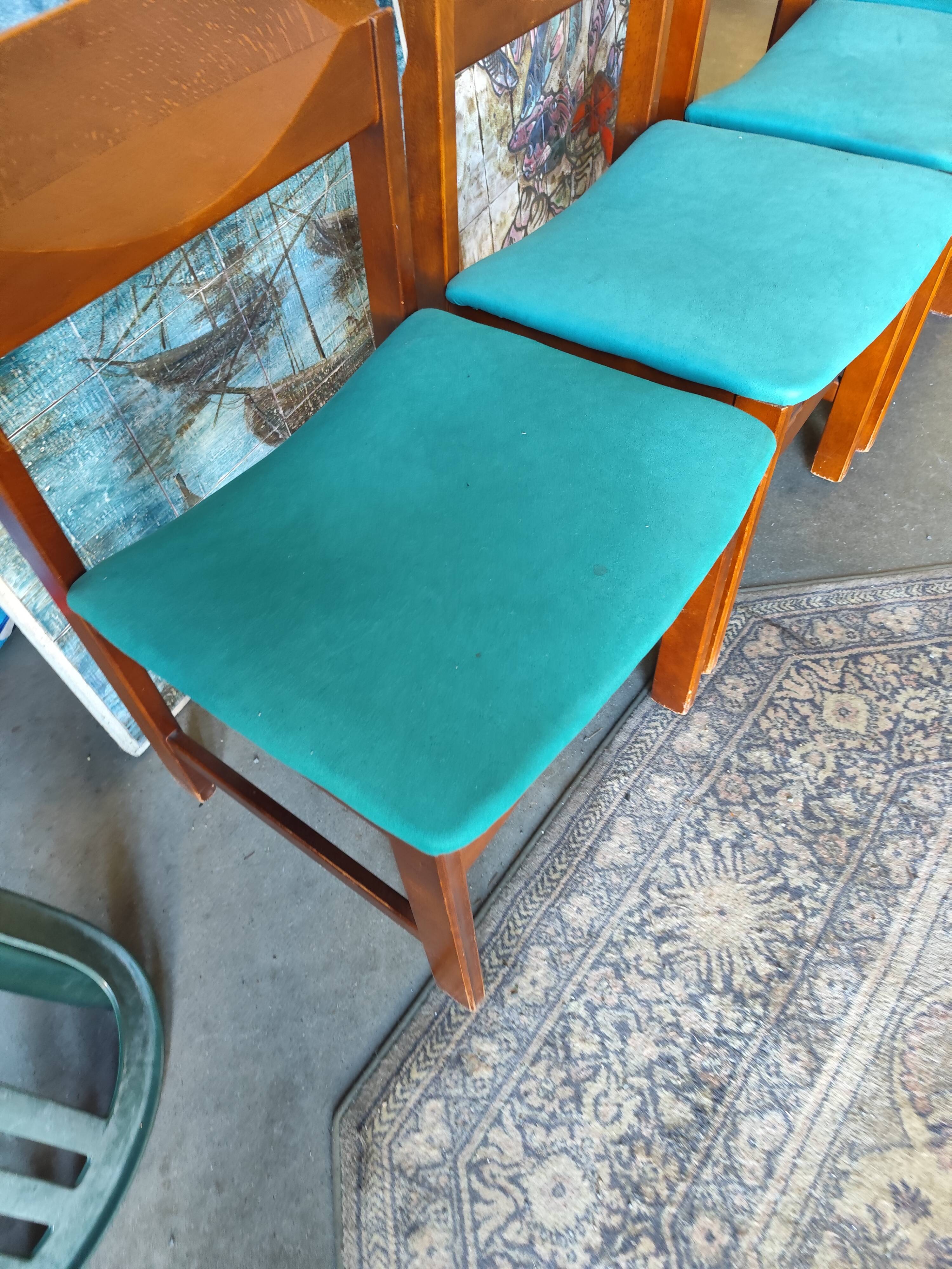 Four vintage Italian chairs from the 1980s