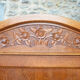 Pair of beds and Art Nouveau bedside in oak, France, circa 1910