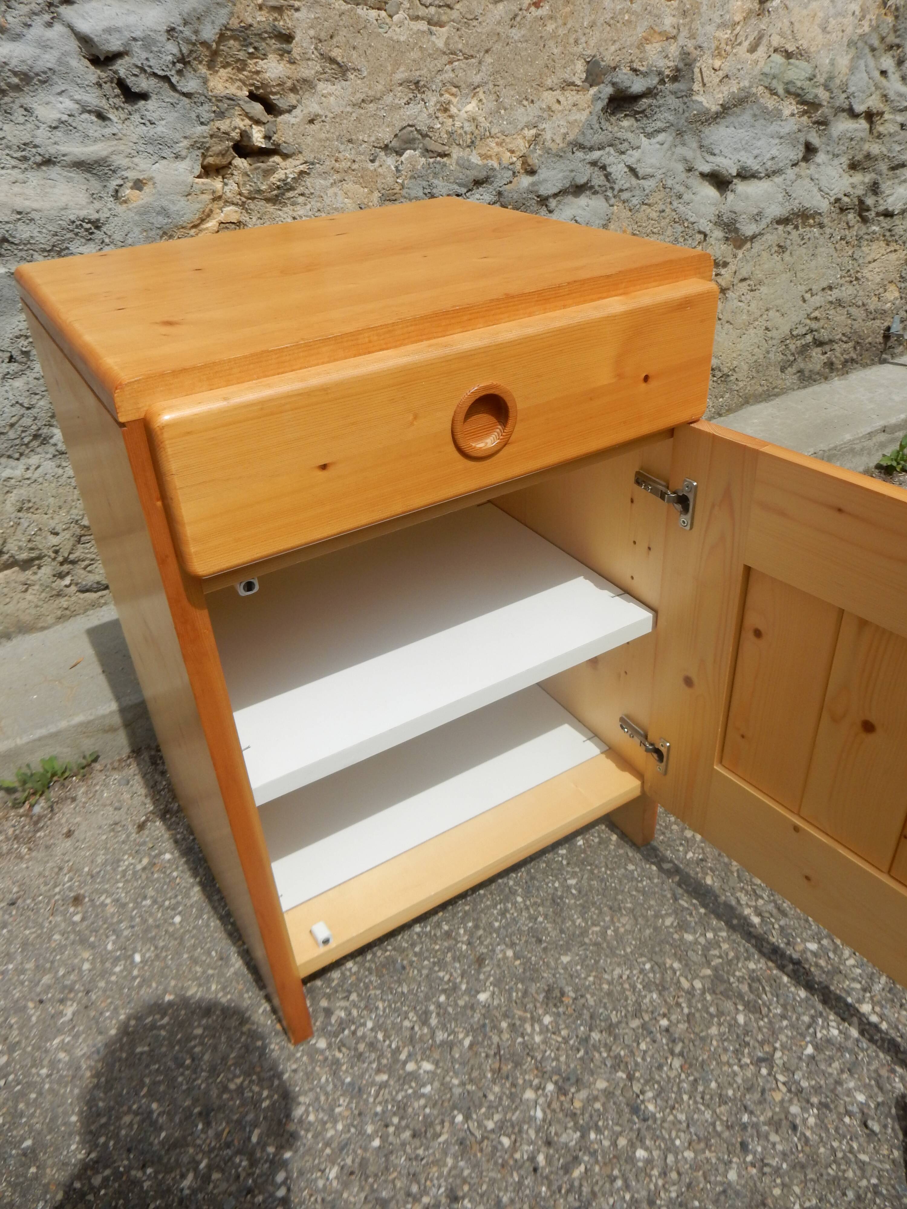 Splendid little pine sideboard / jam cupboard by Charlotte Perriand