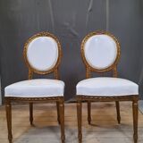 Louis XVI living room in gilded wood