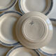 Lot de 6 assiettes plates en terre de fer