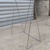 Bureau en verre fumé et chrome 1970