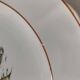 Large vintage Italian earthenware platter with cottage decoration – 1950s-1970s
