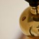 Pair of tall mid-century Swedish brass bobbin lamps by Aneta