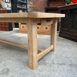 Large oak farm table