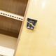 1960 Scandinavian wardrobe, atypical blond wood varnished, 4 doors 3