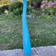 Large Murano vase in turquoise glass – 53 cm – Vintage