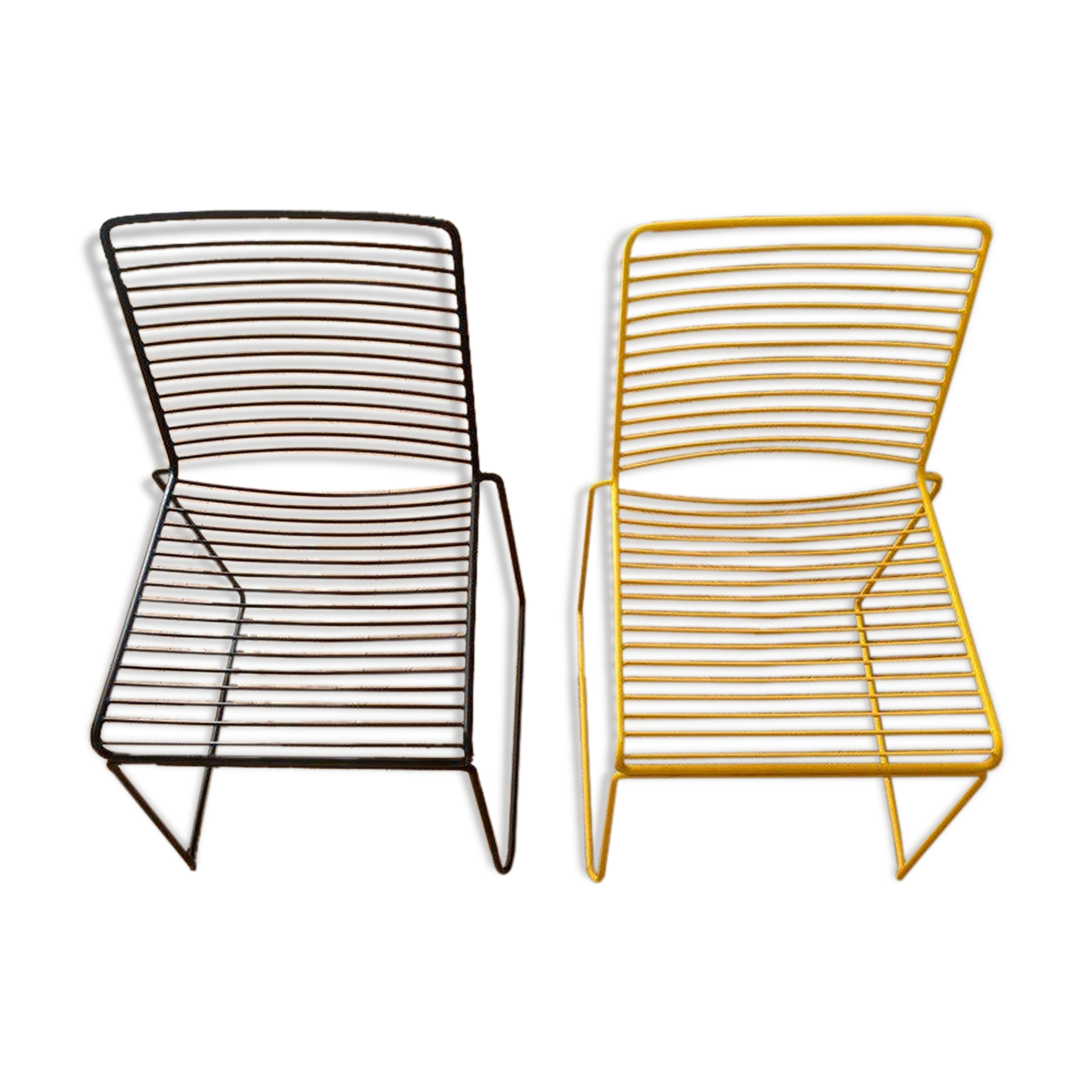 Pair of metal chairs by Hee Welling for Hay Design