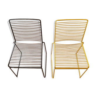 Pair of metal chairs by Hee Welling for Hay Design