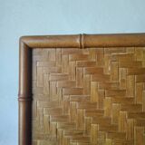 Pair of Vintage Rattan Bedside Tables