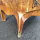 Chest of drawers old marquetry marble top Louis XV style