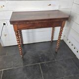 Old mahogany game table