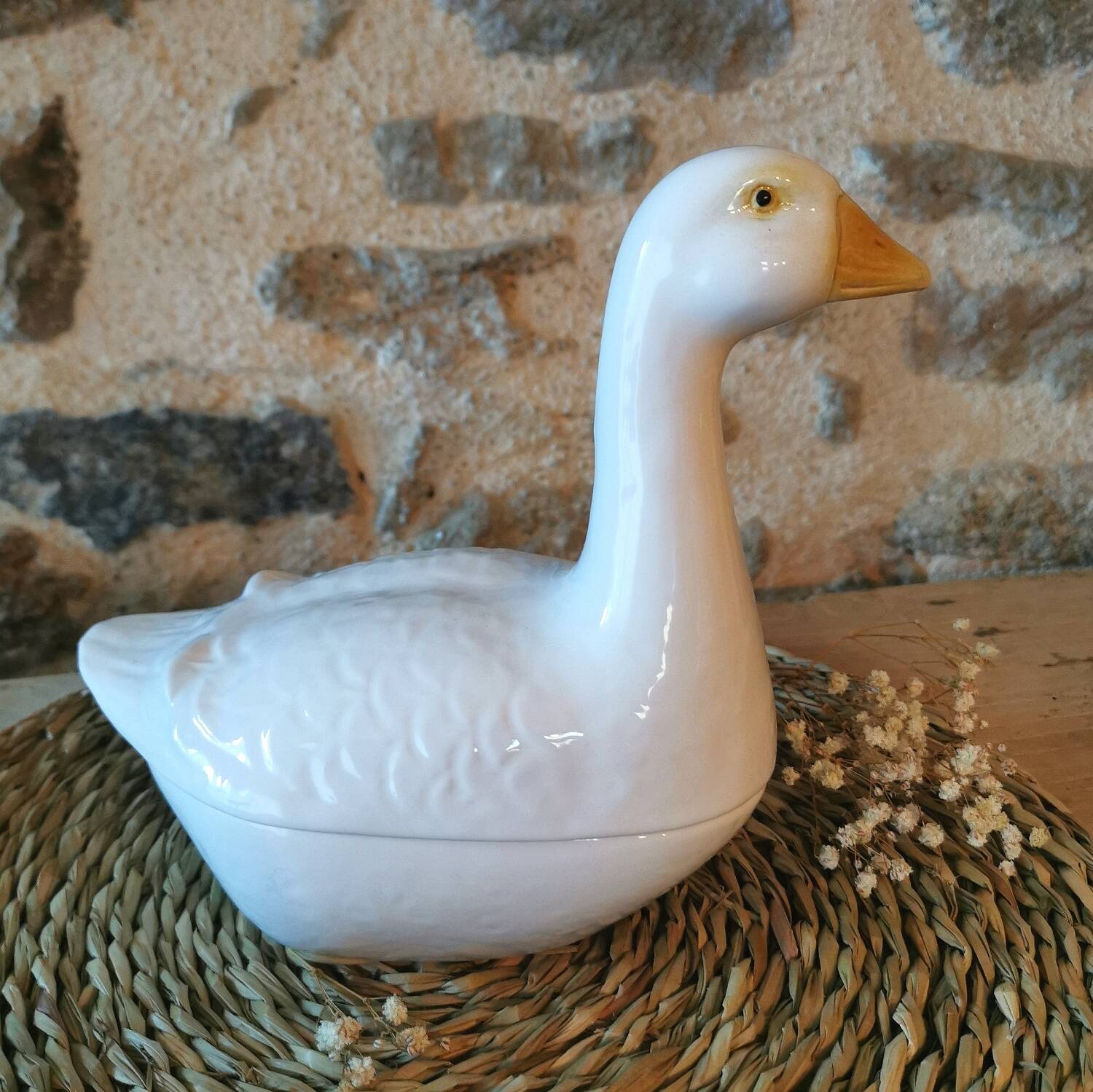 Barbotine Terrine White Goose Michel Caugant