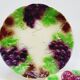 3 old plates in slip decoration strawberries and grapes