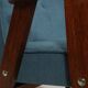 Vintage corduroy armchair Ocean blue upholstery