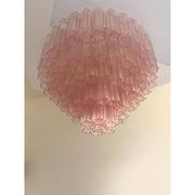 Pink “Tronchi” Murano Glass Flush Mount