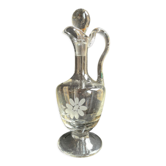 Buire (ewer) blown and engraved crystal – XXth century