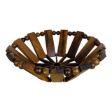 Coupe à fruits vintage en bois d'olivier